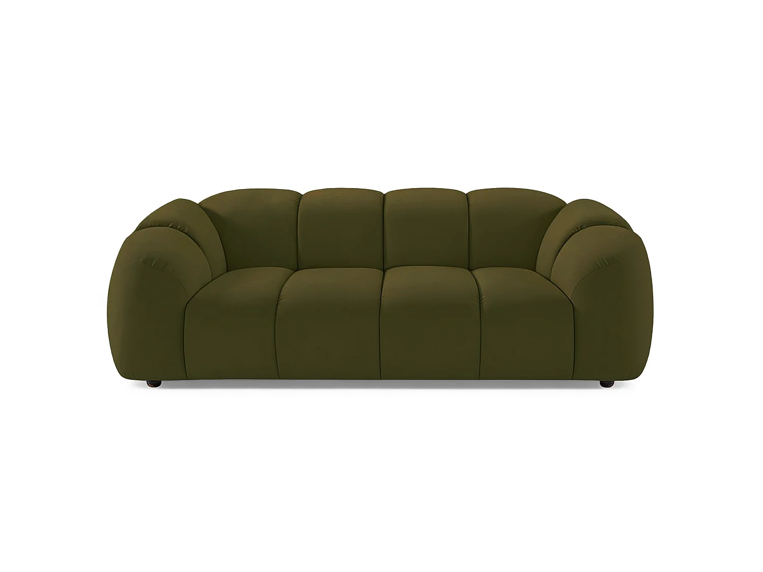 Canapé - 220 cm - velours Vert - Millma