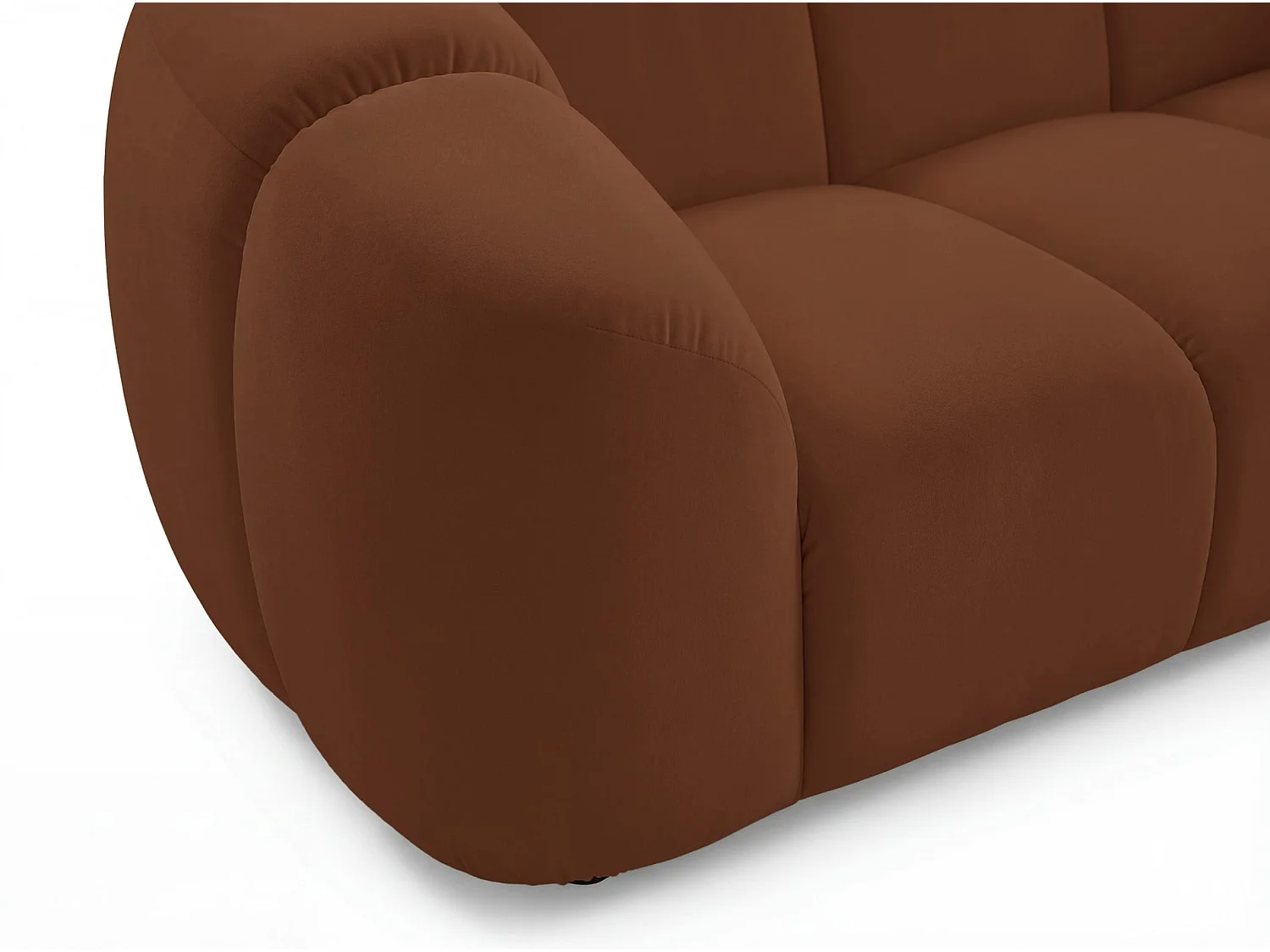 Sofa 2-Sitzer, Samt Kupfer, 180 cm - Millma