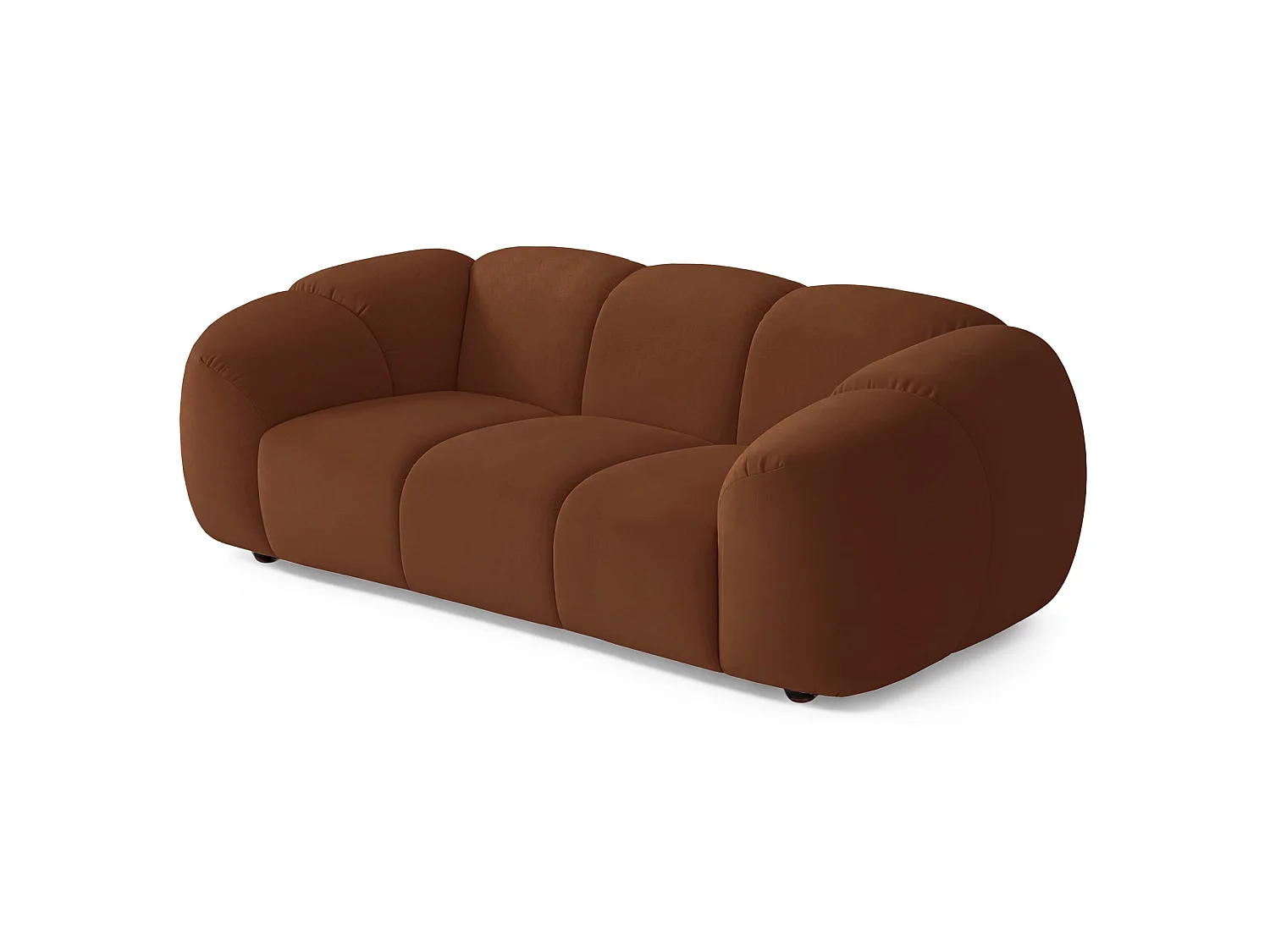 Sofa 2-Sitzer, Samt Kupfer, 180 cm - Millma