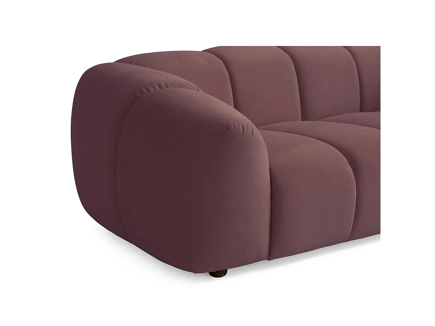 Sofa 3-Sitzer, Samt Rosa, 220 cm - Millma