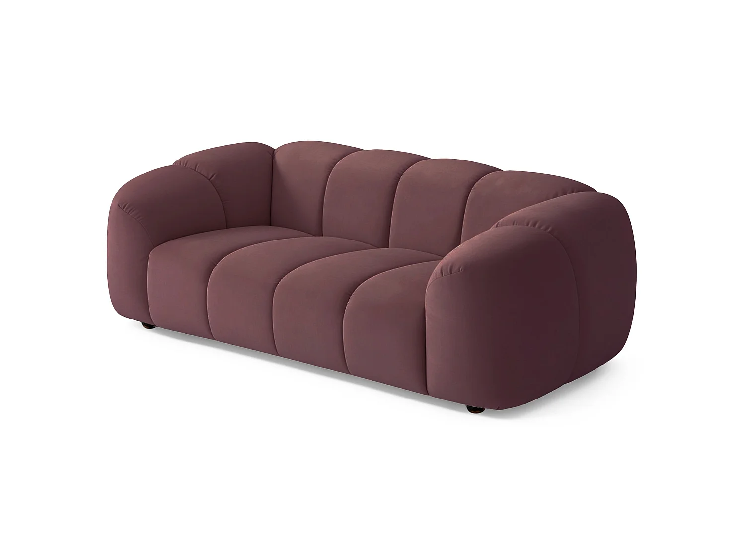 Sofa 3-Sitzer, Samt Rosa, 220 cm - Millma