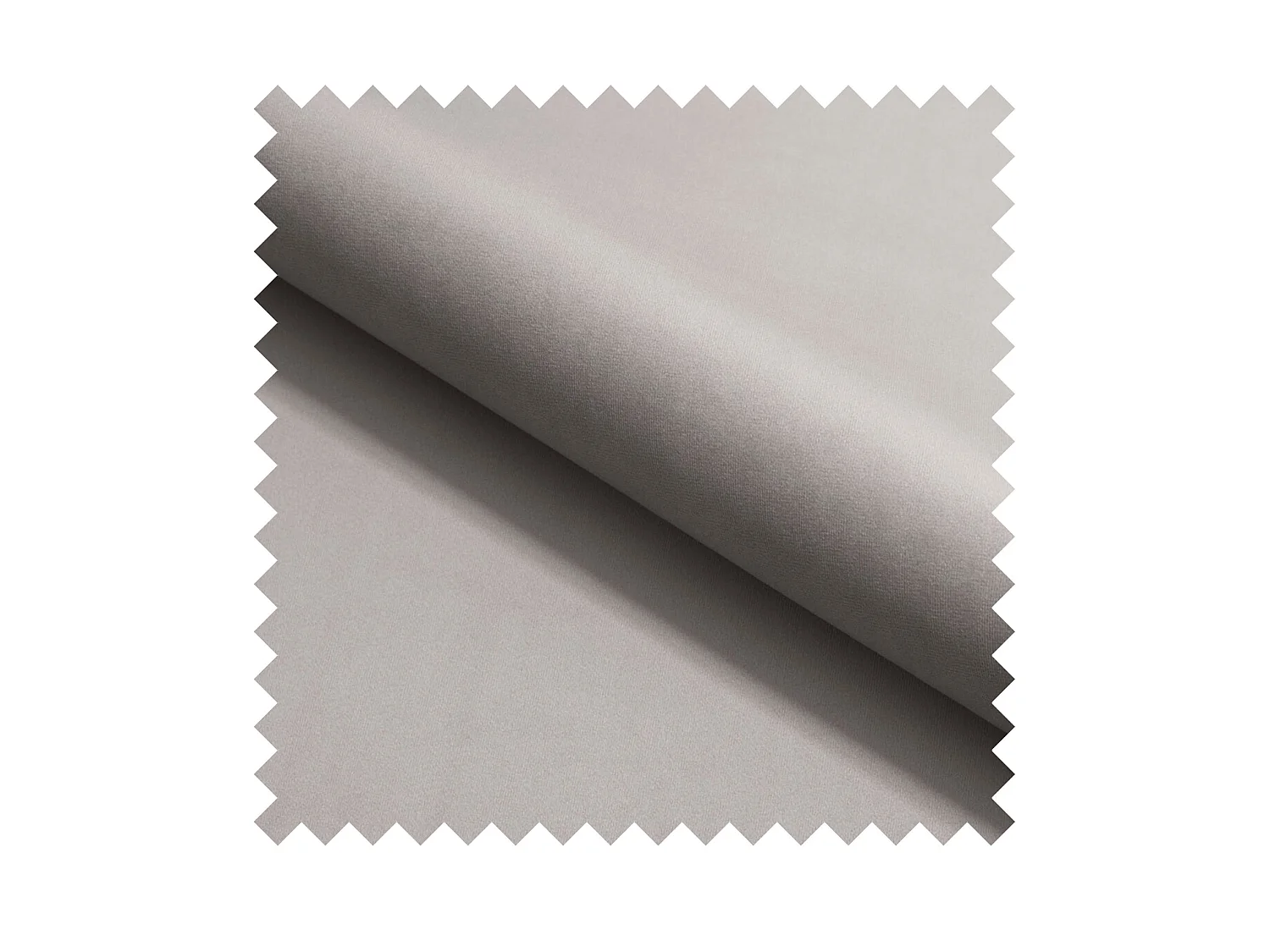 Sofa 3-Sitzer, Samt Hellgrau, 220 cm - Millma