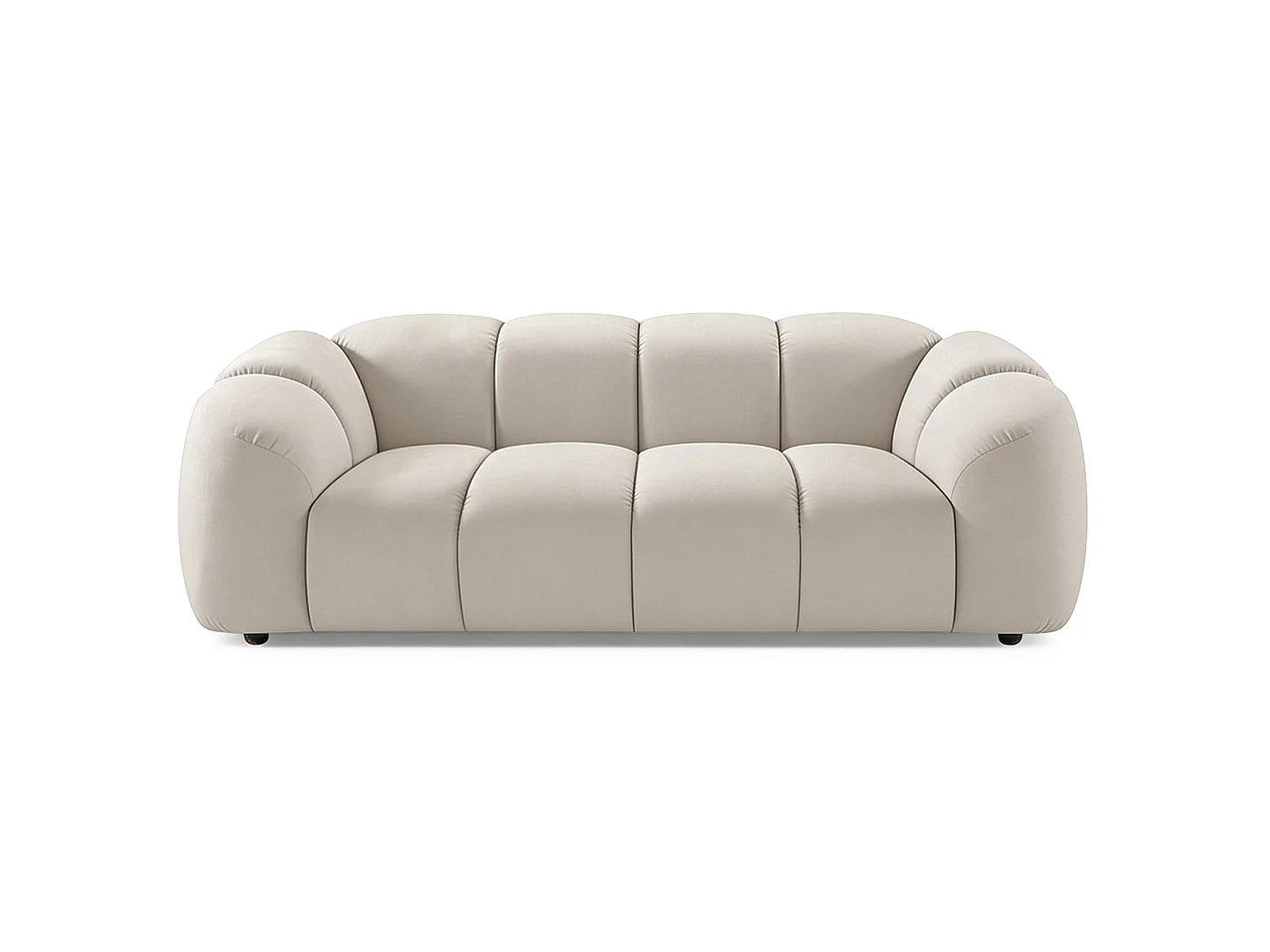 Bank 3-zits, velvet greige, 220 cm – Millma