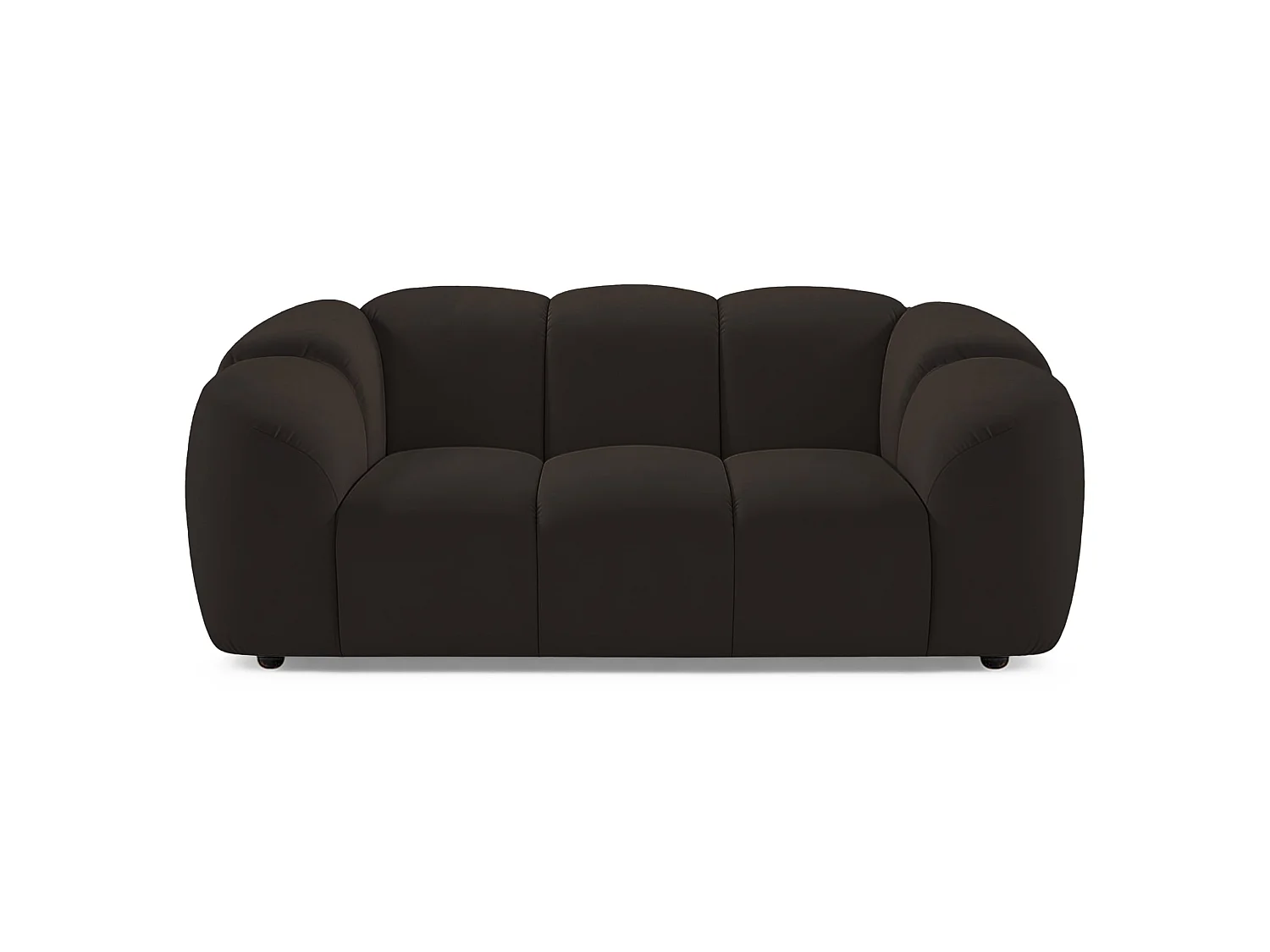 Sofa 2-Sitzer, Samt Braun, 180 cm - Millma