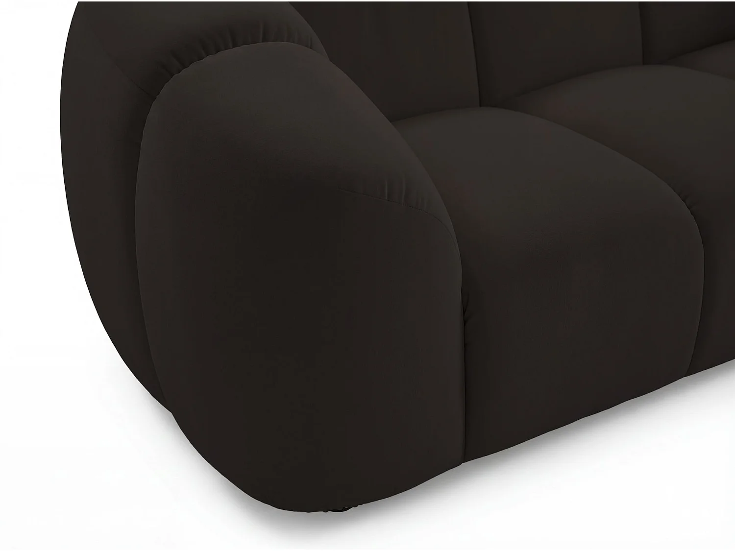 Sofa 2-Sitzer, Samt Braun, 180 cm - Millma