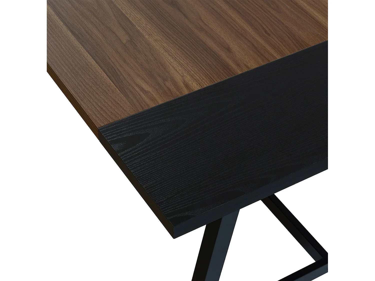 Table à manger Caracas effet Noyer, 160 cm