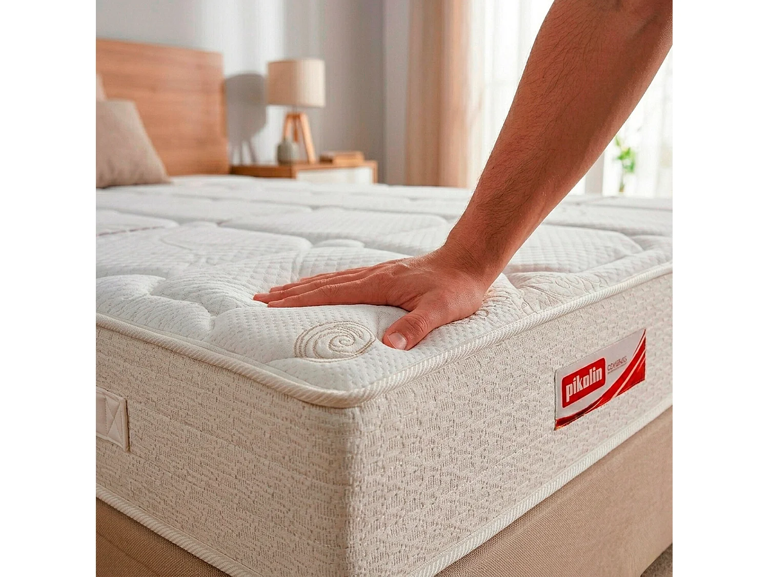 Colchón de 140 x 190 cm de muelles Normablock® y viscoelástica de 25 cm - COLCHON MUELLES 25 de PIKOLIN