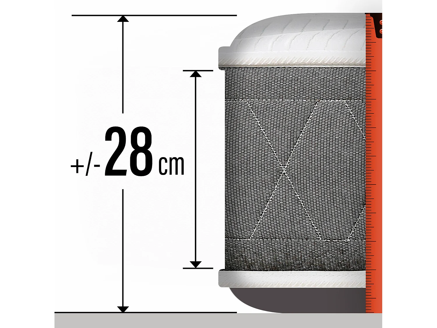 Colchón PIKOLIN AVA 90 x 200 cm, muelles Normablock®, viscoelástica, 28 cm, firme, reversible