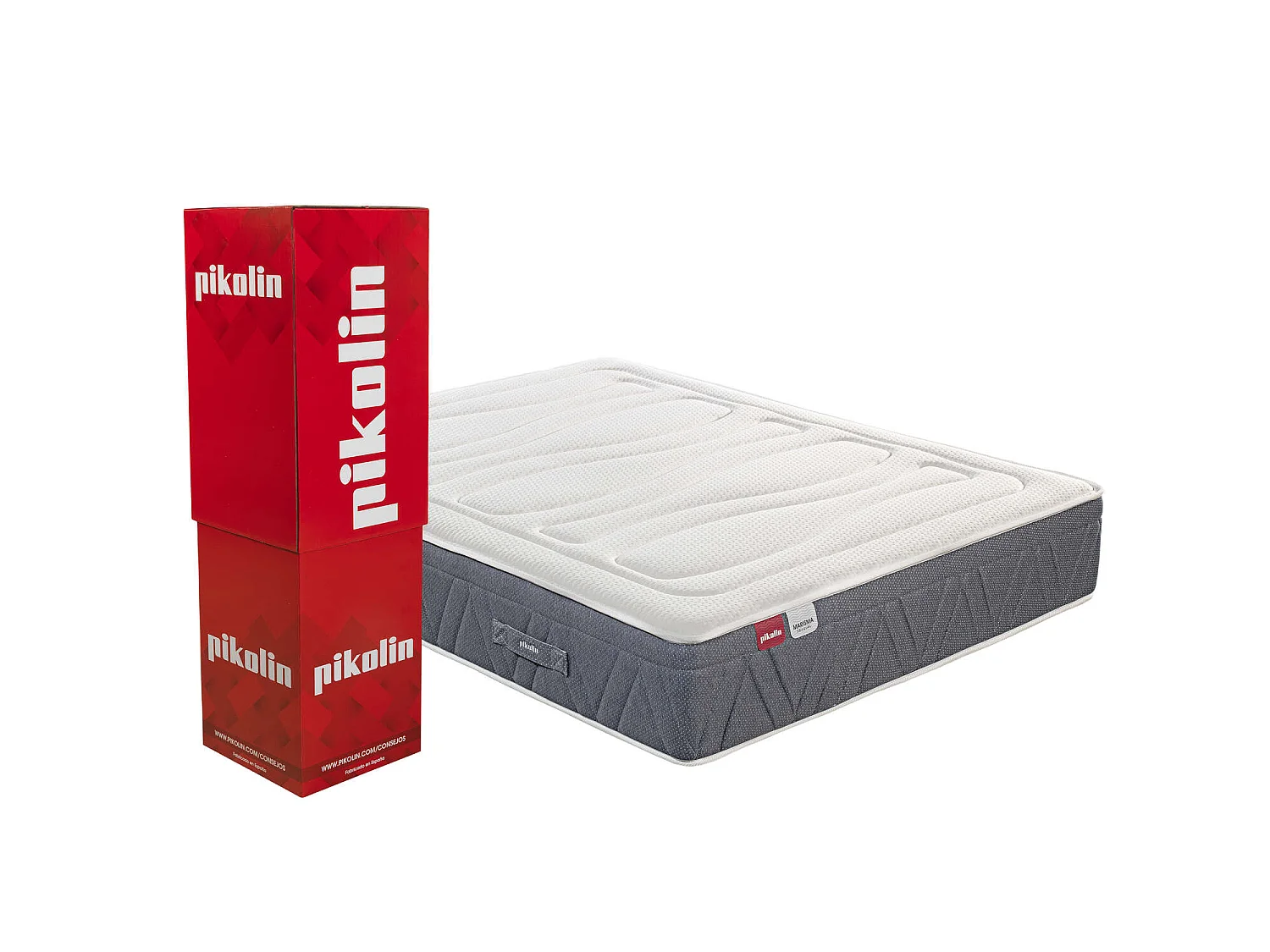 Colchón de 120 x 200 cm de muelles ensacados Adapt-Tech® y viscoelástica de 30 cm - MARISMA de PIKOLIN