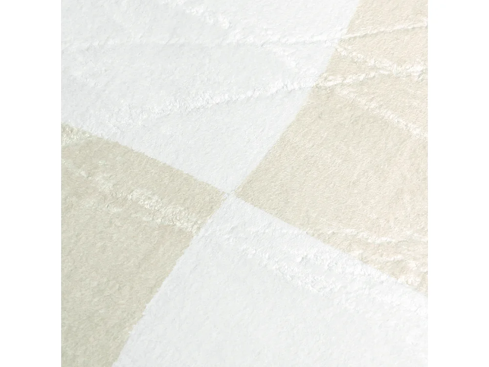 Tapis Mirano Mena Mazovia Forme Irrégulière 140 x 200 cm Crème Abstrait Poils Courts