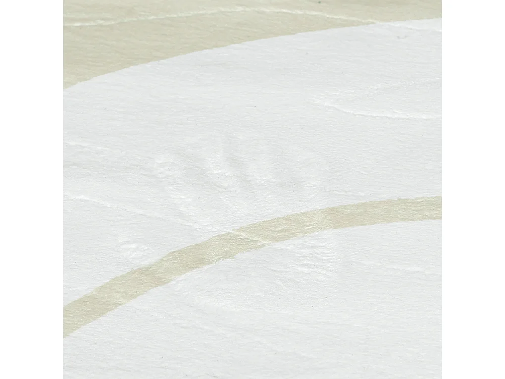 Tapis Mirano Mena Mazovia Forme Irrégulière 140 x 200 cm Crème Abstrait Poils Courts