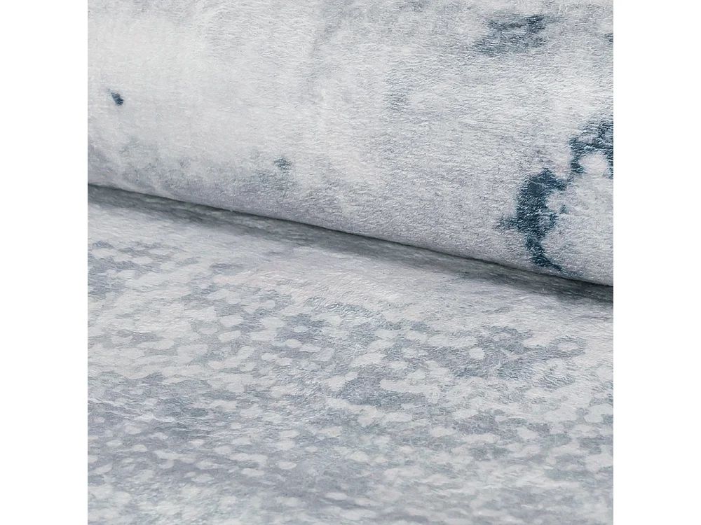 Vloerkleed Arona Pabra Mazovia Onregelmatige Vorm 120 x 160 cm Blauw Grijs Abstract Laagpolig