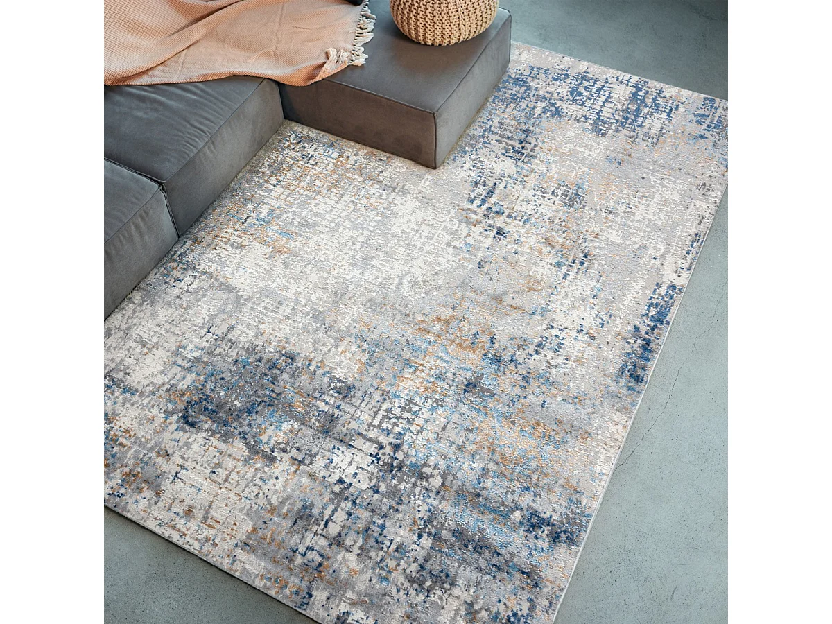 Tapis Portland G512B Mazovia 240 x 330 cm Beige Anthracite Abstrait Poils Courts
