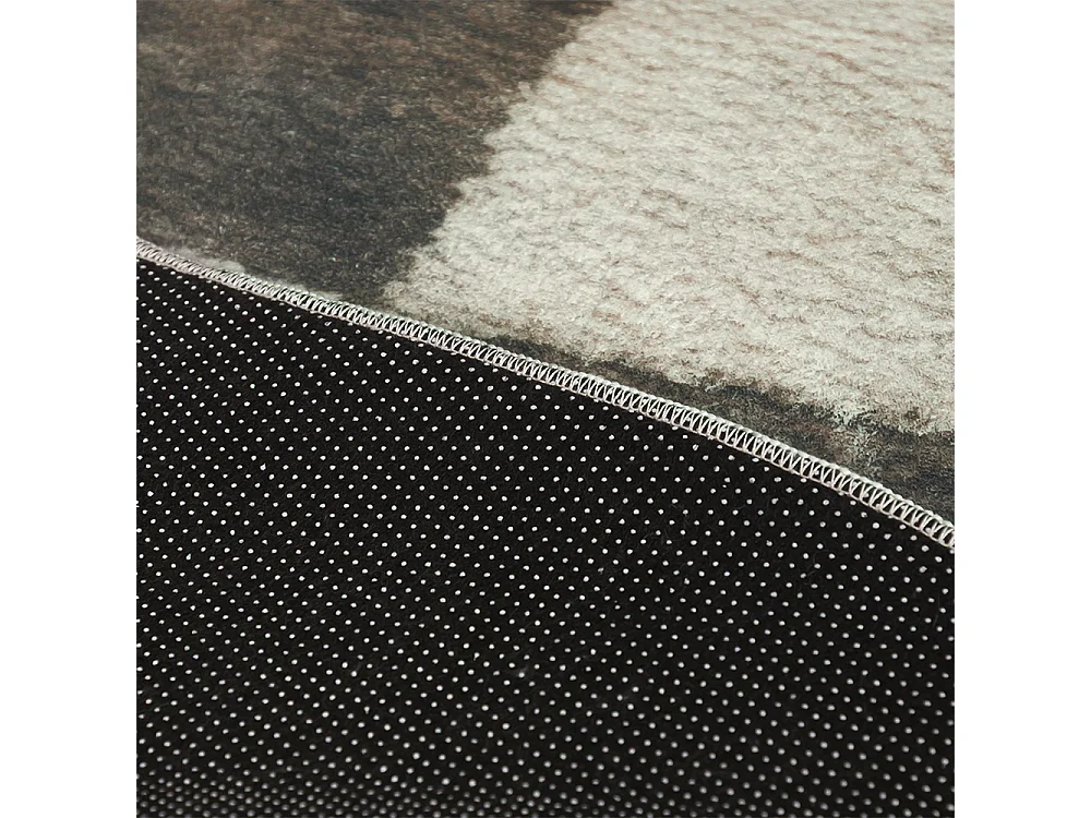 Rug Lonato Valo Mazovia Irregular Shape 80 x 150 cm Beige White Geometric Short Pile