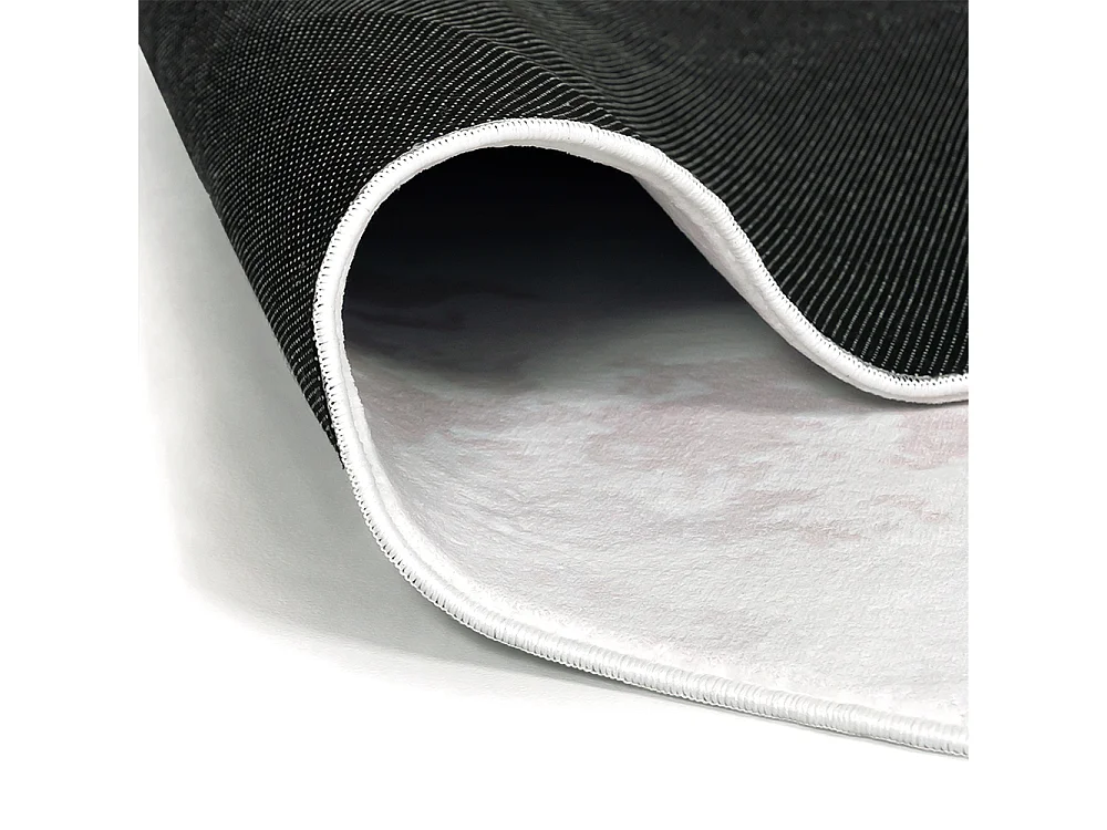Rug Arona Labro Mazovia Irregular Shape 120 x 160 cm Beige White Abstract Short Pile