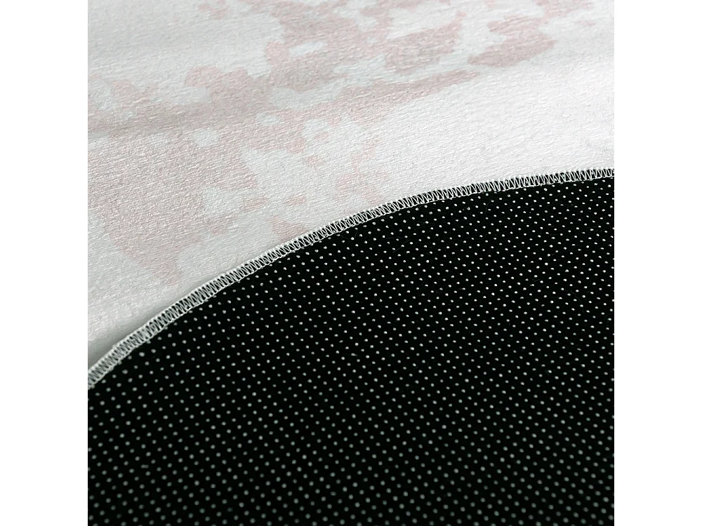 Rug Arona Labro Mazovia Irregular Shape 120 x 160 cm Beige White Abstract Short Pile