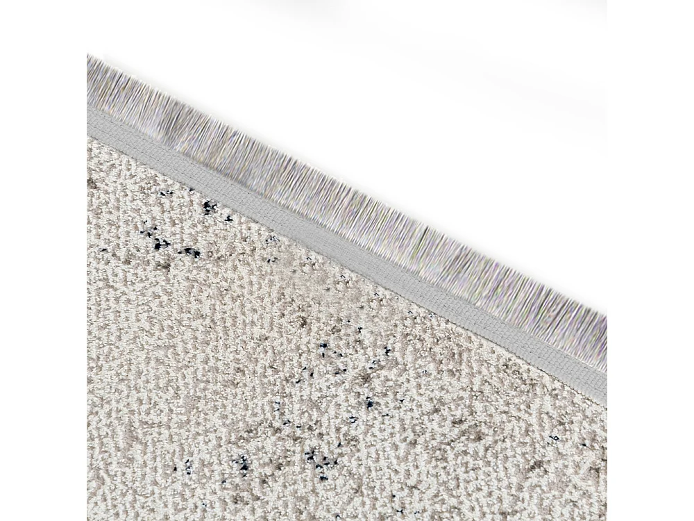 Vloerkleed Bari Pepe Blu Mazovia 100 x 300 cm Marineblauw Crème Abstract Laagpolig met Franjes
