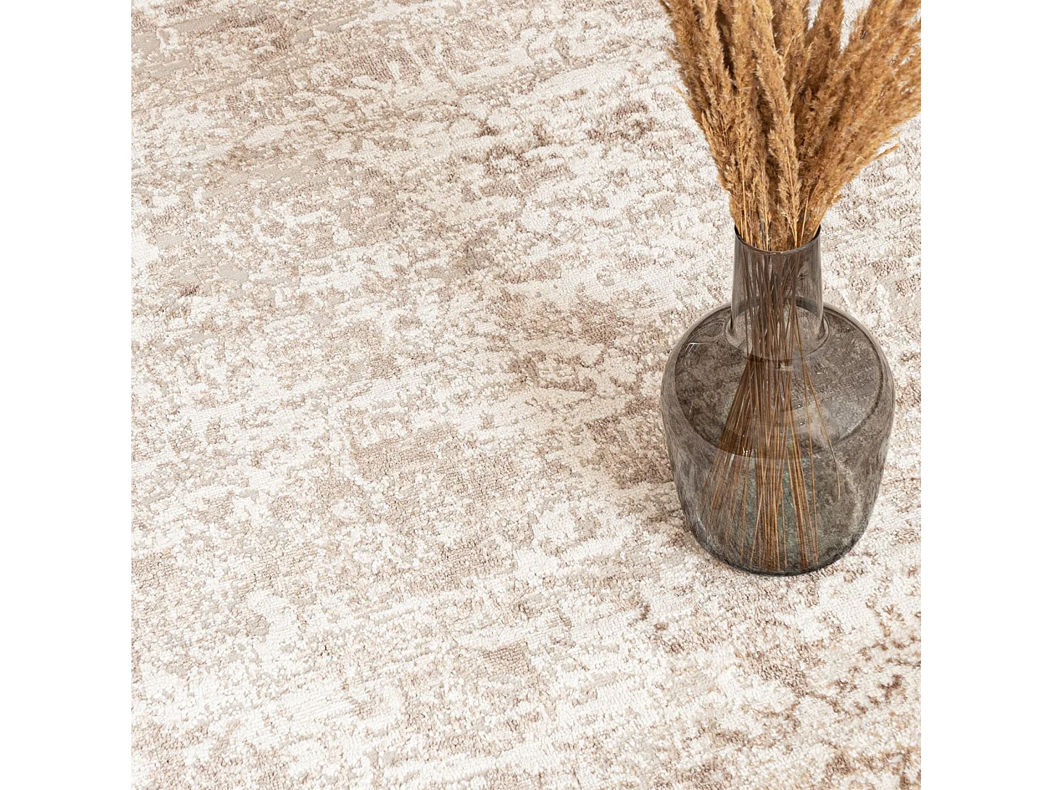 Tapis Portland D058E Mazovia 140 x 200 cm Beige Crème Abstrait Poils Courts