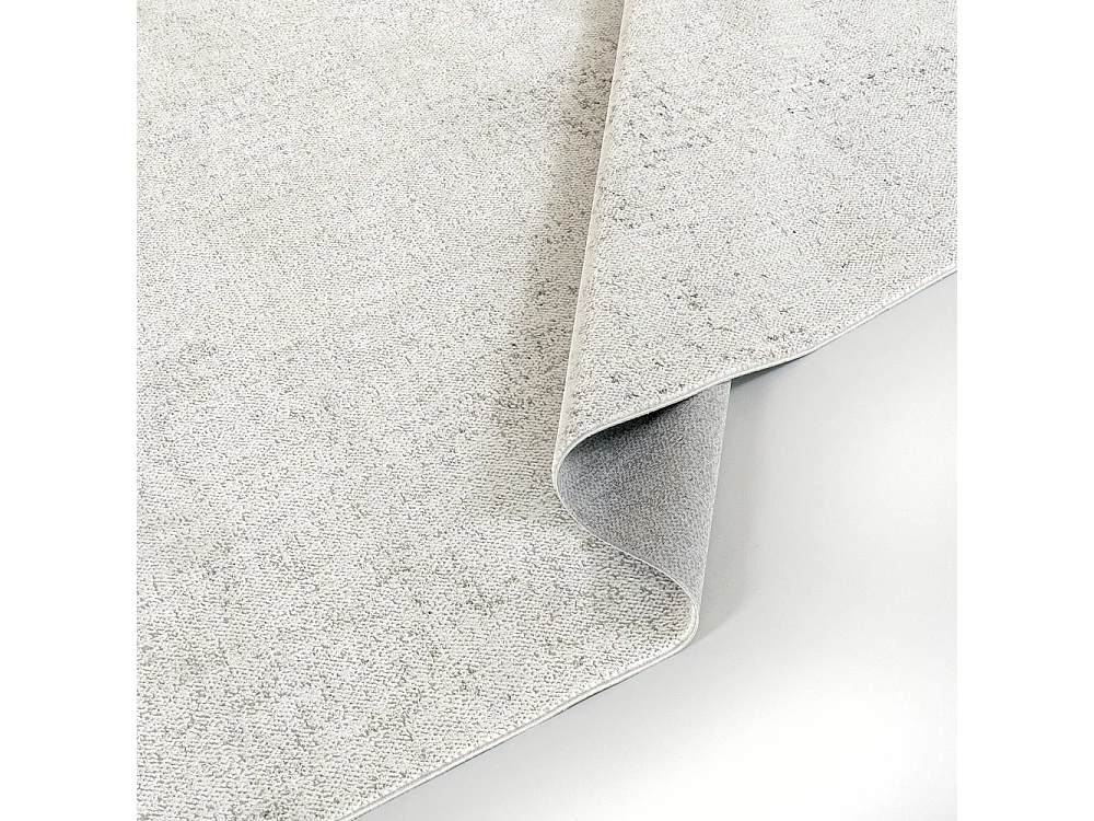 Tapis Bari Pepe Grafite Mazovia 80 x 300 cm Anthracite Crème Abstrait Poils Courts à Franges