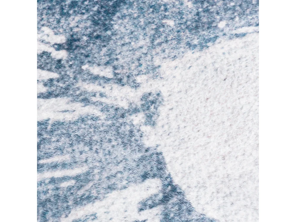 Vloerkleed Arona Iris Mazovia Onregelmatige Vorm 160 x 220 cm Blauw Grijs Abstract Laagpolig