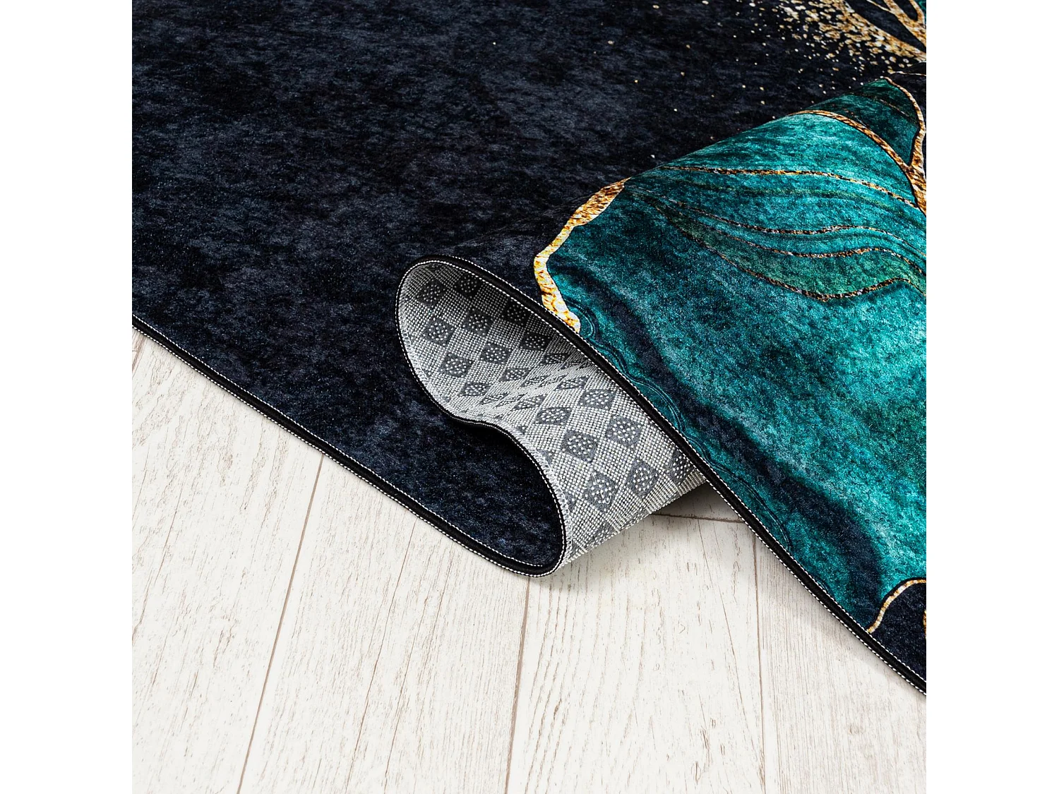 Tapis Toscana 37040 Mazovia 80 x 150 cm Vert Marbre Poils Courts