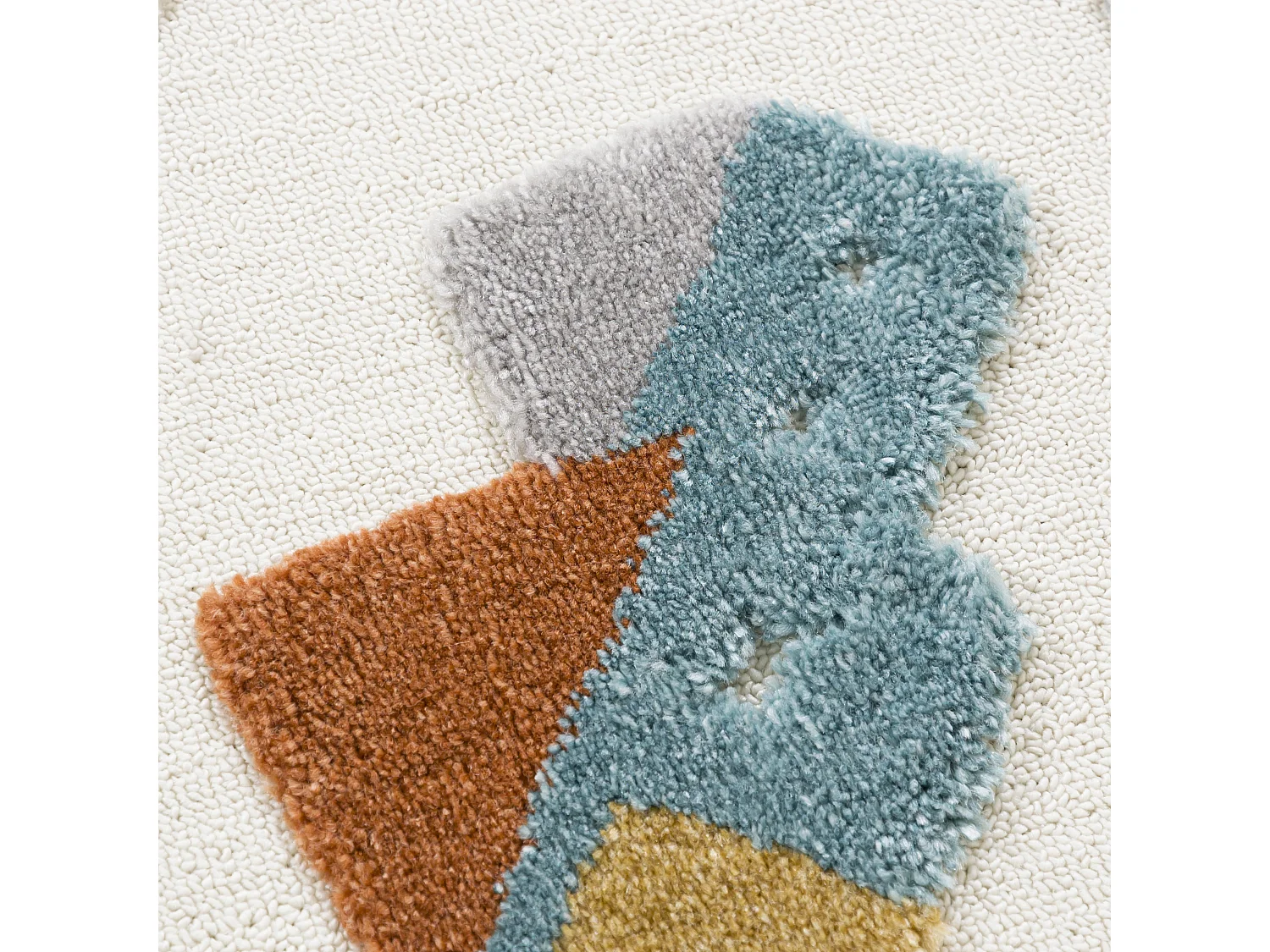 Kids Rug Buffo Parco Mazovia 160 x 230 cm Beige Cream Cars Medium Pile with Fringes