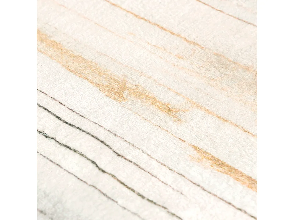 Tapis Arona Grave Mazovia Forme Irrégulière 80 x 150 cm Beige Marron Abstrait Poils Courts