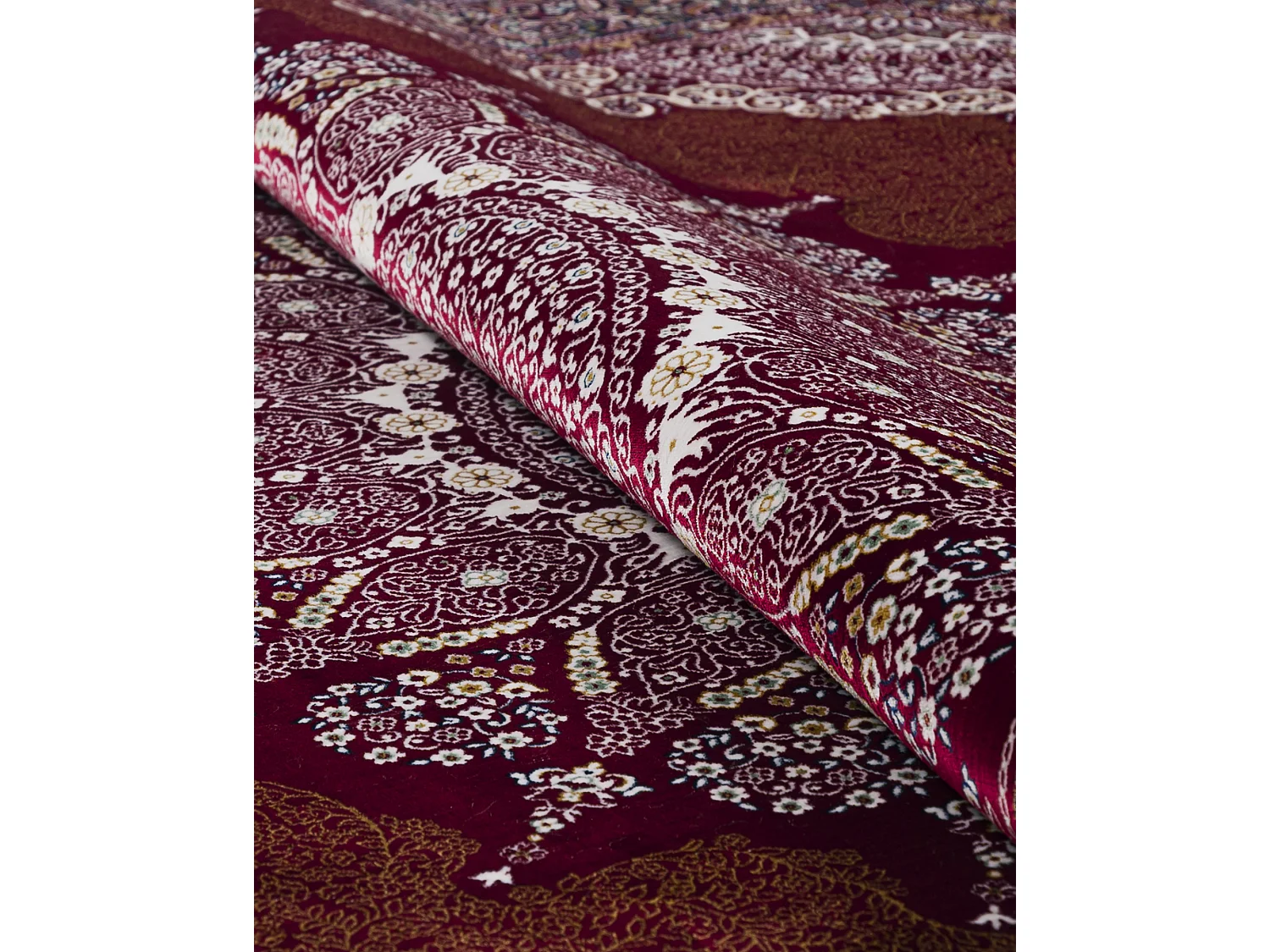 Tapis Palazzo Corona Mazovia 240 x 340 cm Rouge Oriental Poils Courts à Franges