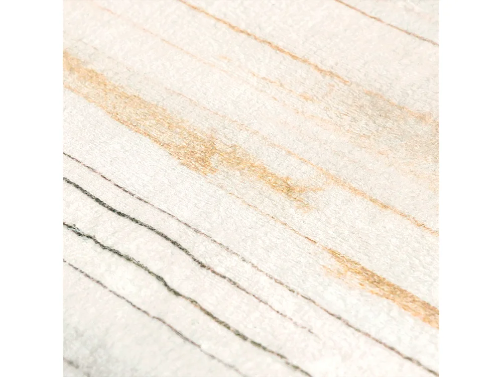 Tapis Arona Grave Mazovia Forme Irrégulière 120 x 160 cm Beige Marron Abstrait Poils Courts