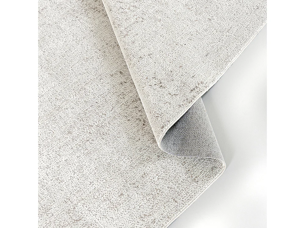 Tapis Bari Pepe Beige Mazovia 80 x 150 cm Beige Crème Abstrait Poils Courts à Franges