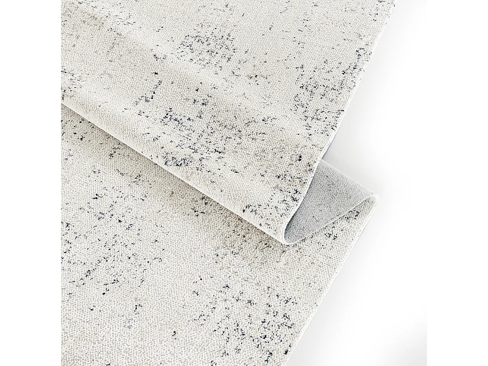 Vloerkleed Bari Pepe Blu Mazovia 200 x 290 cm Marineblauw Crème Abstract Laagpolig met Franjes