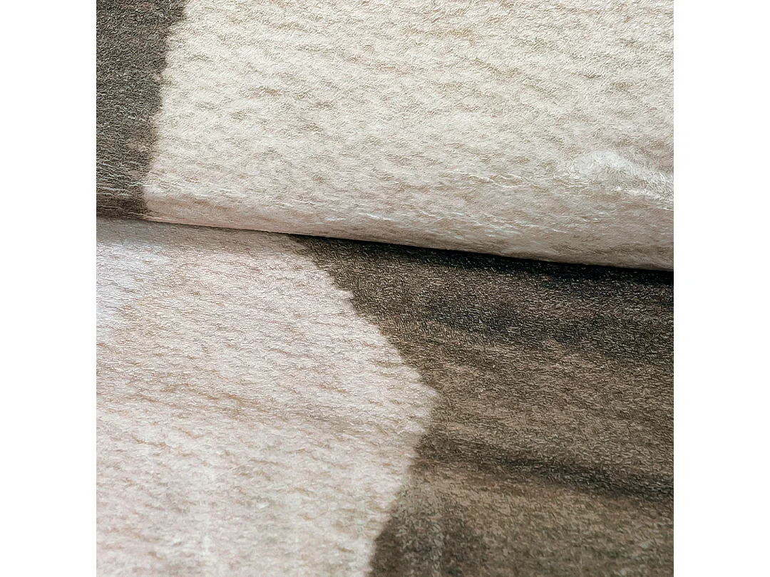 Rug Lonato Valo Mazovia Irregular Shape 140 x 200 cm Beige White Geometric Short Pile
