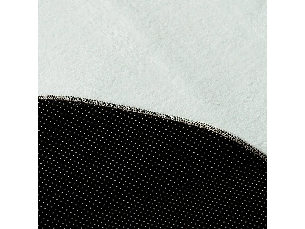 Tapis Lonato Vari Mazovia Forme Irrégulière 80 x 150 cm Beige Blanc Géométrique Poils Courts
