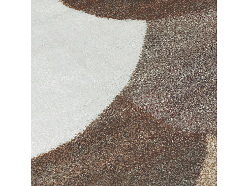 Tapis Lonato Vari Mazovia Forme Irrégulière 200 x 300 cm Beige Blanc Géométrique Poils Courts