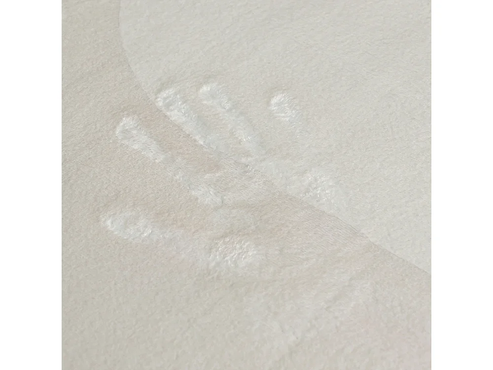 Tapis Mirano Misto Mazovia Forme Irrégulière 140 x 200 cm Crème Abstrait Poils Courts