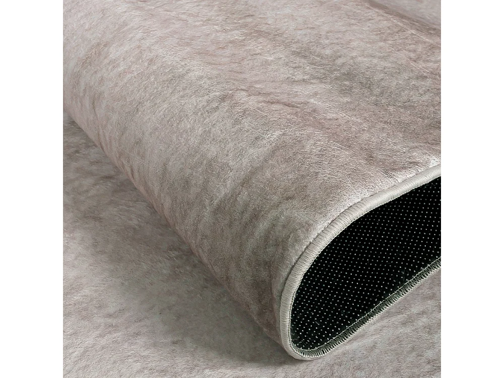 Tapis Arona Dore Mazovia Forme Irrégulière 120 x 160 cm Beige Abstrait Poils Courts