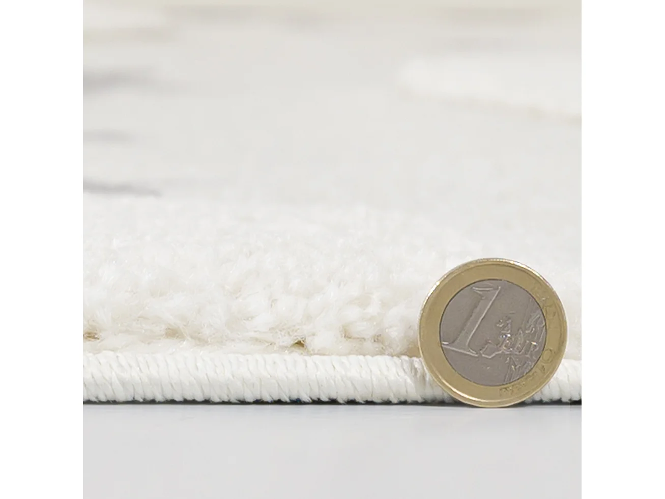 Kinderkleed Buffo Sonno Mazovia 120 x 170 cm Beige Crème Sterren Middelhoge Pool met Franjes