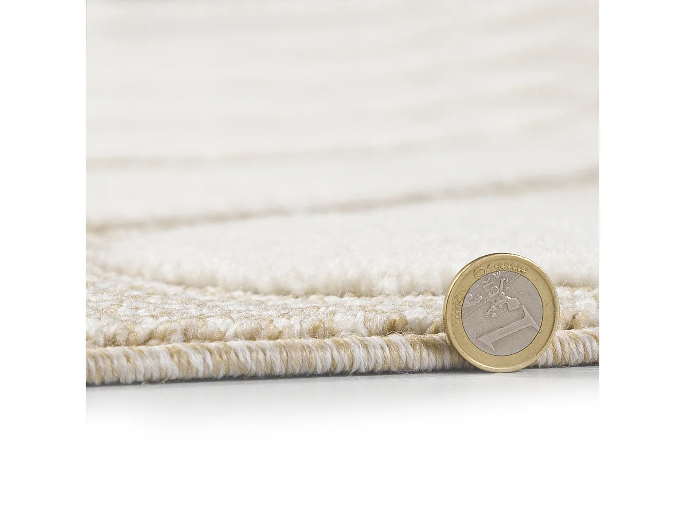 Kinderteppich Buffo Volare Mazovia 80 x 150 cm Beige Creme Ballon Mittelflor mit Fransen