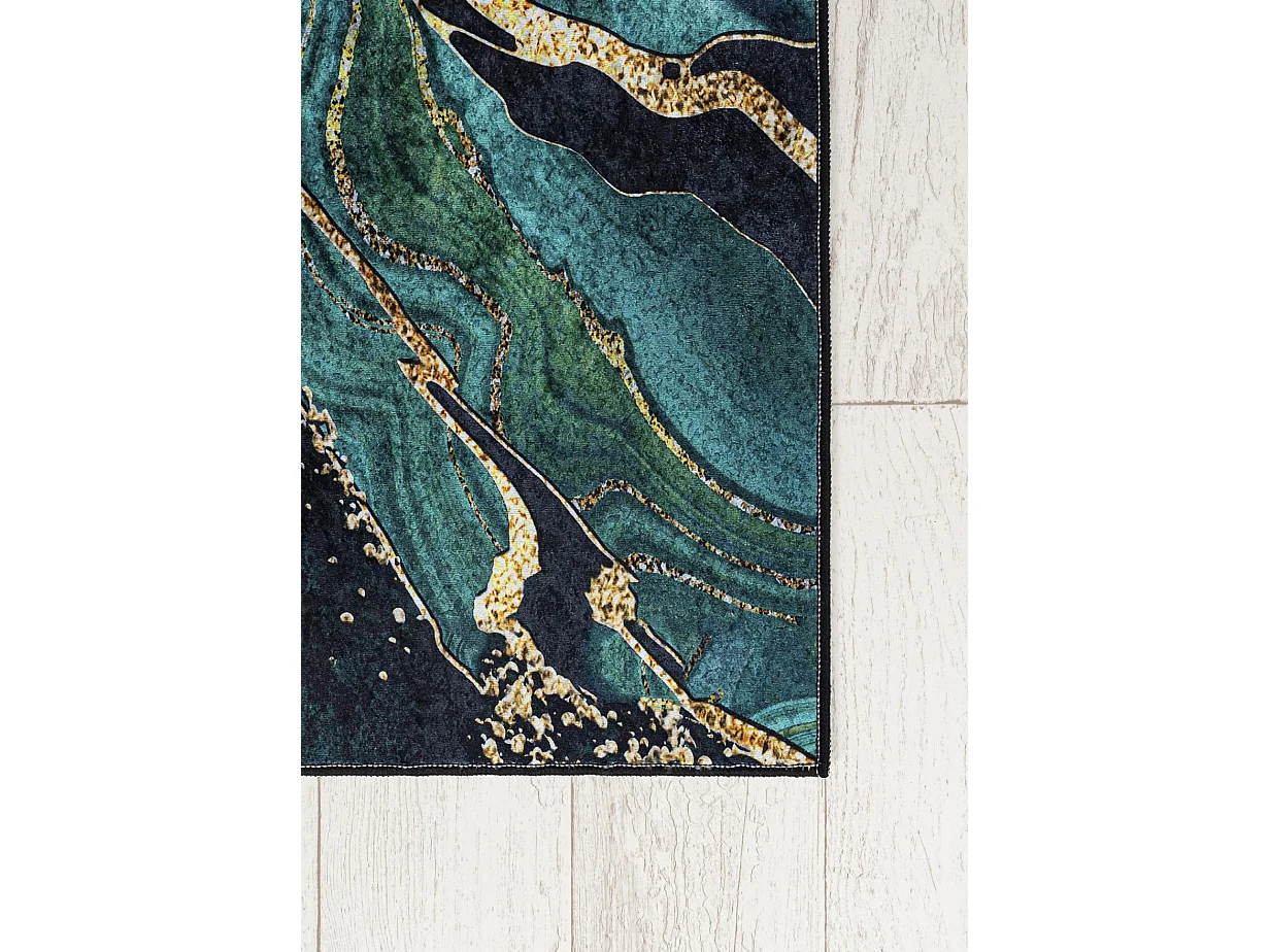 Tapis Toscana 37040 Mazovia 160 x 230 cm Vert Marbre Poils Courts