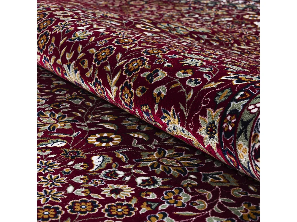 Tapis Castello Rosso Mazovia 240 x 340 cm Rouge Oriental Poils Courts à Franges