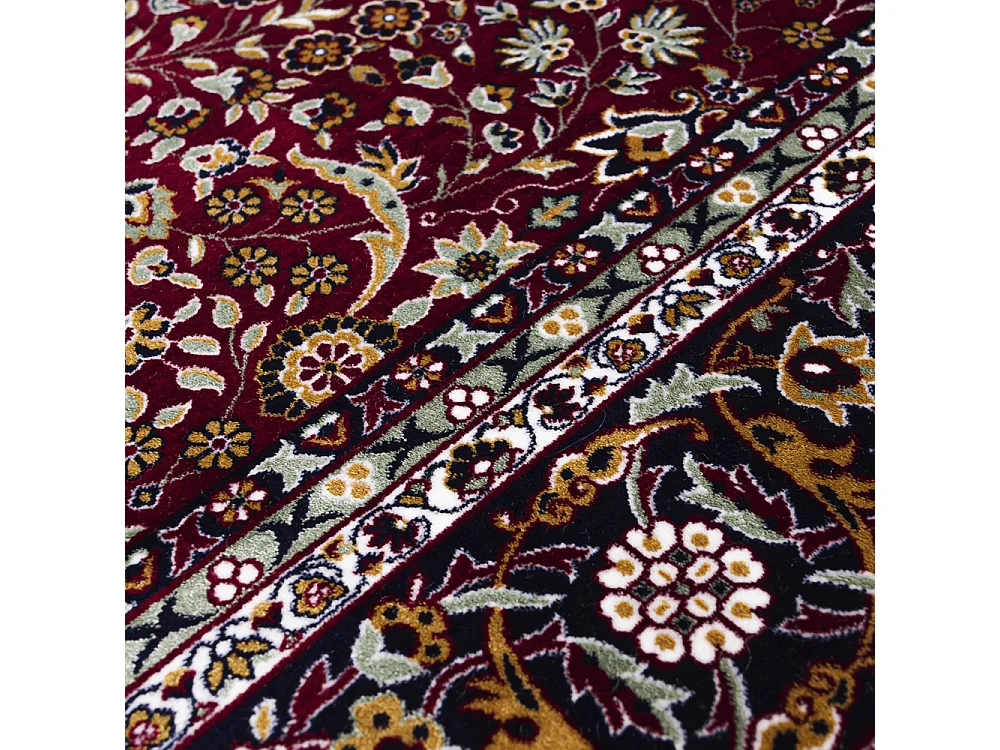 Tapis Castello Rosso Mazovia 240 x 340 cm Rouge Oriental Poils Courts à Franges