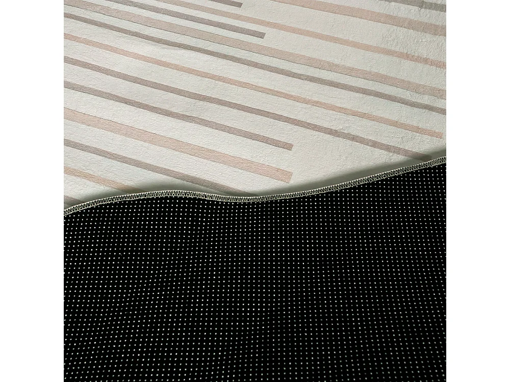 Rug Mirano Zela Mazovia Irregular Shape 120 x 160 cm Cream Abstract Short Pile