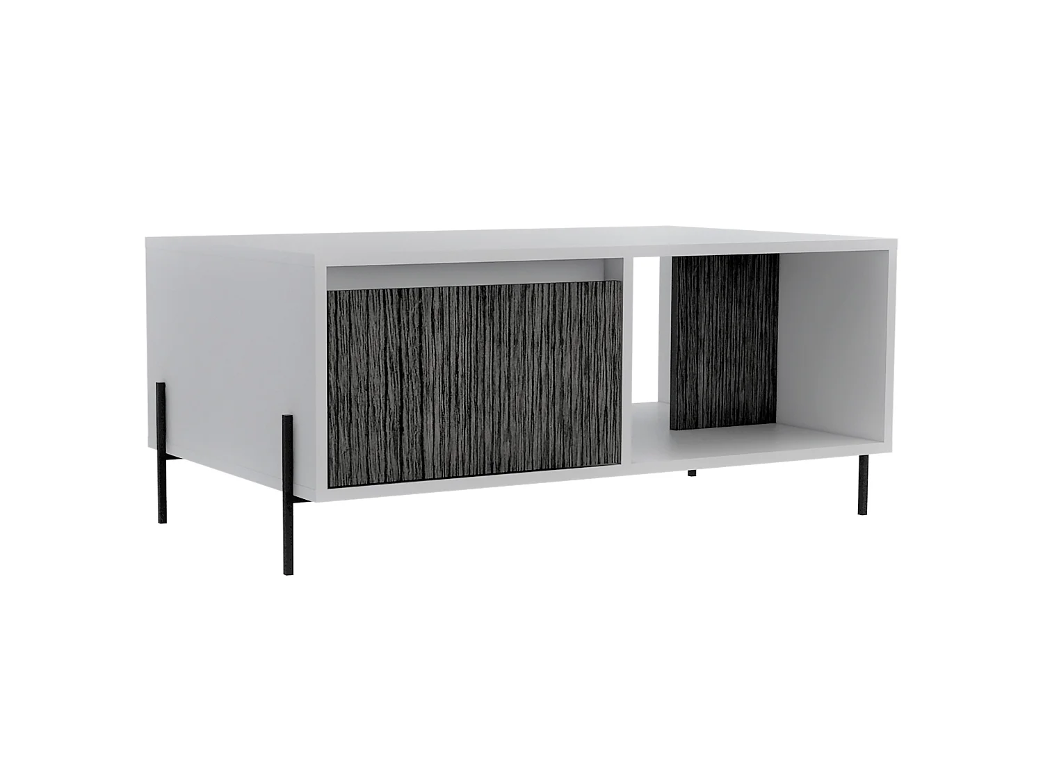 Dallas Coffee Table with Drawer, Modern Design