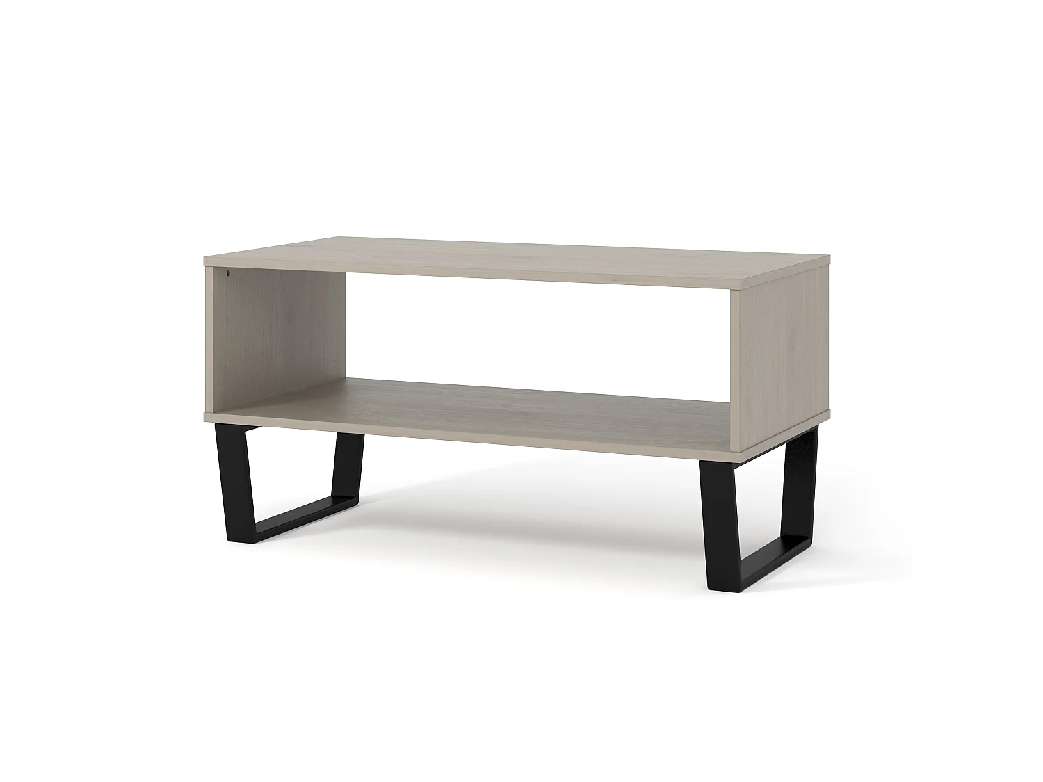 Texas Grey Open Coffee Table, Modern Industrial Design