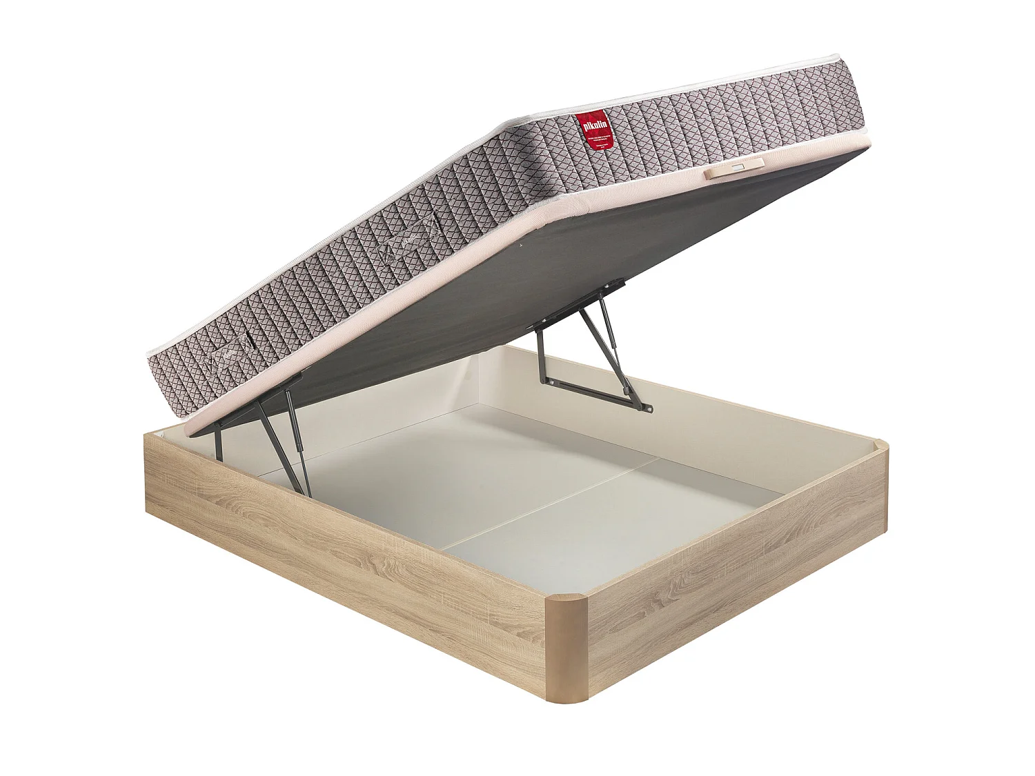 Pack colchón y canapé de 150 x 200 cm de muelles ensacados de 62 cm - TROAS + CANAPE NATURAL de PIKOLIN