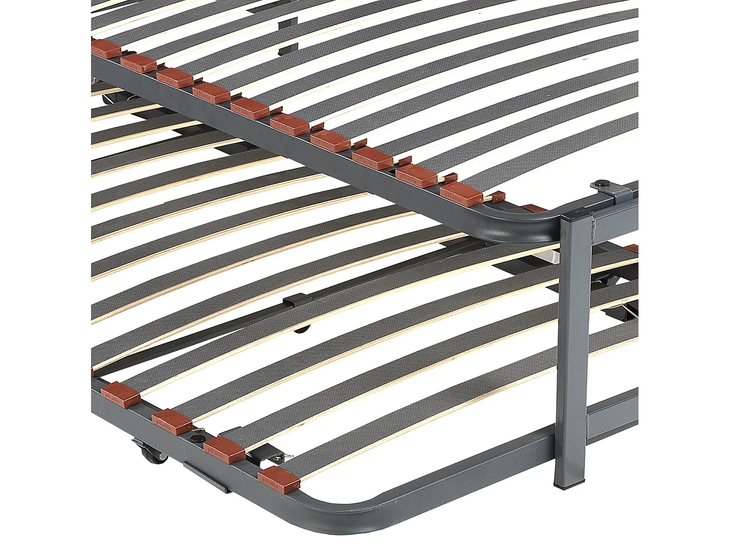 Cama nido de 80 x 200 cm de metal de 38 cm - KIT SOMIERES de PIKOLIN