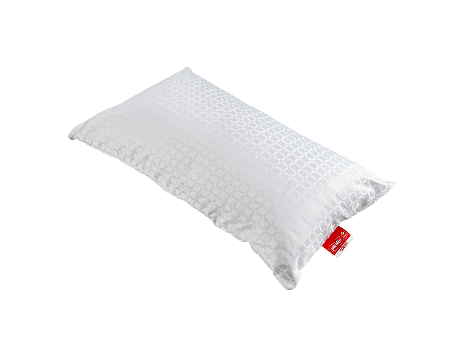Almohada PIKOLIN COOPER de fibra 60 x 40 cm, firmeza media, hipoalergénica, blanca