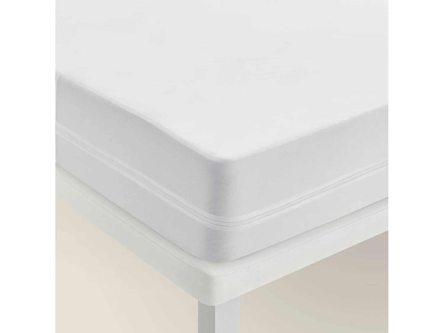 Protège-matelas imperméable 150 x 196 cm, polyester, jusqu’à 34 cm - PIKOLIN HOME ESSENTIAL