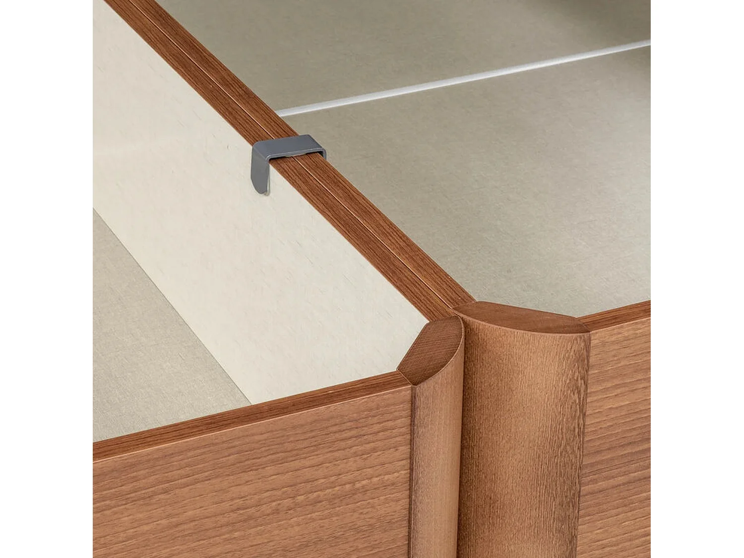 Canapé abatible de 160 x 200 cm de madera de 32 cm - AIRBOX CEREZO de PIKOLIN