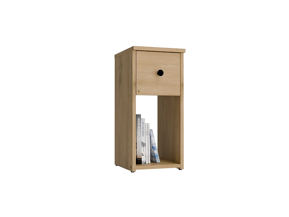 TOMI 25 1S – Szafka nocna – 1 szuflada – 25 x 55 x 30 cm – Dąb Artisan